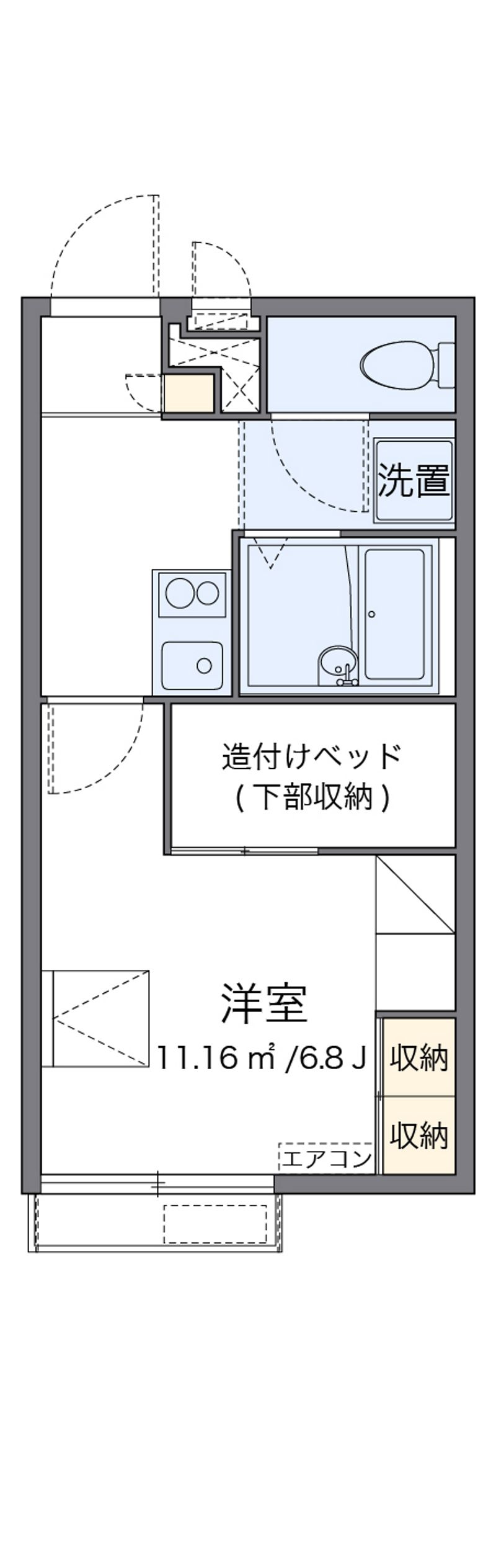 レオパレス英 間取図