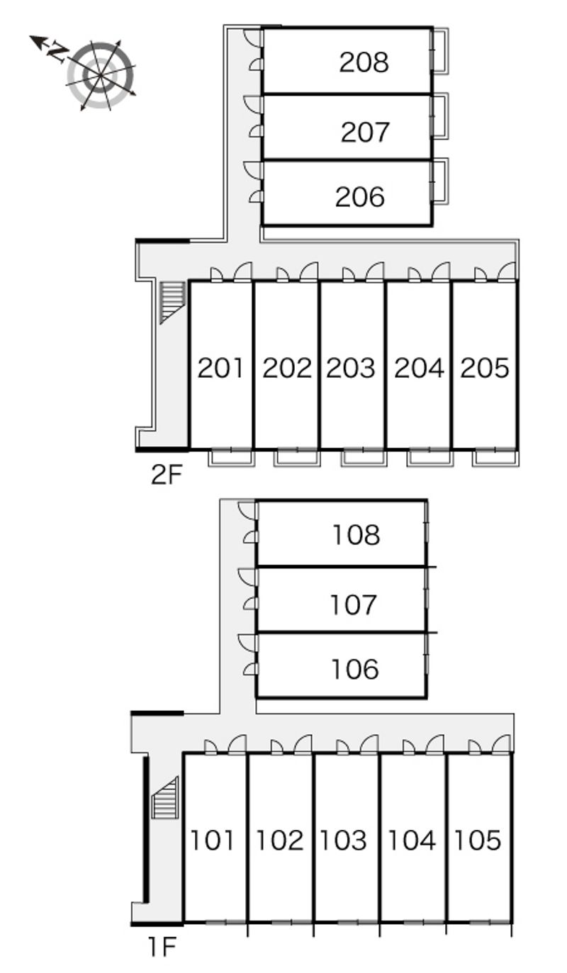 レオパレス淡海 間取り配置図