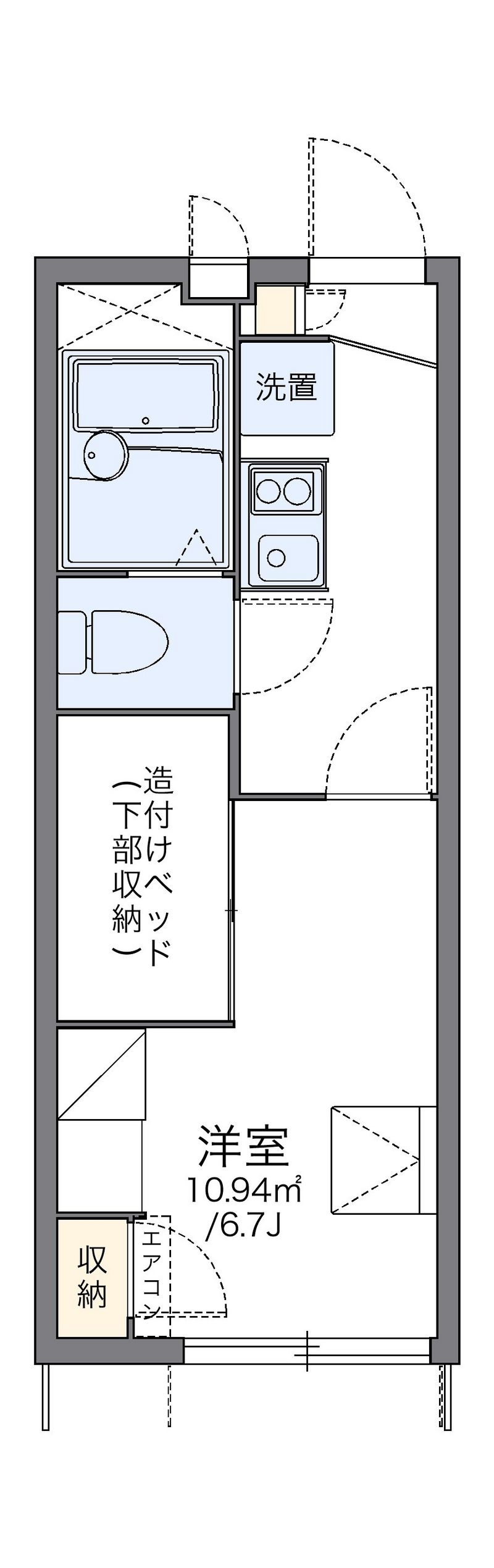 レオパレス相楽 間取図