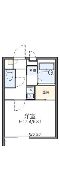 レオパレスイースト 間取り図