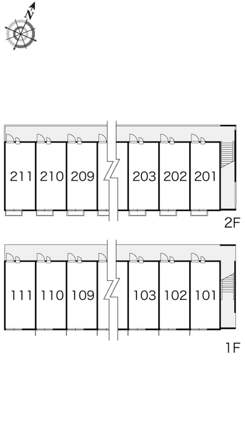 レオパレスＷＩＬＬ 間取配置図