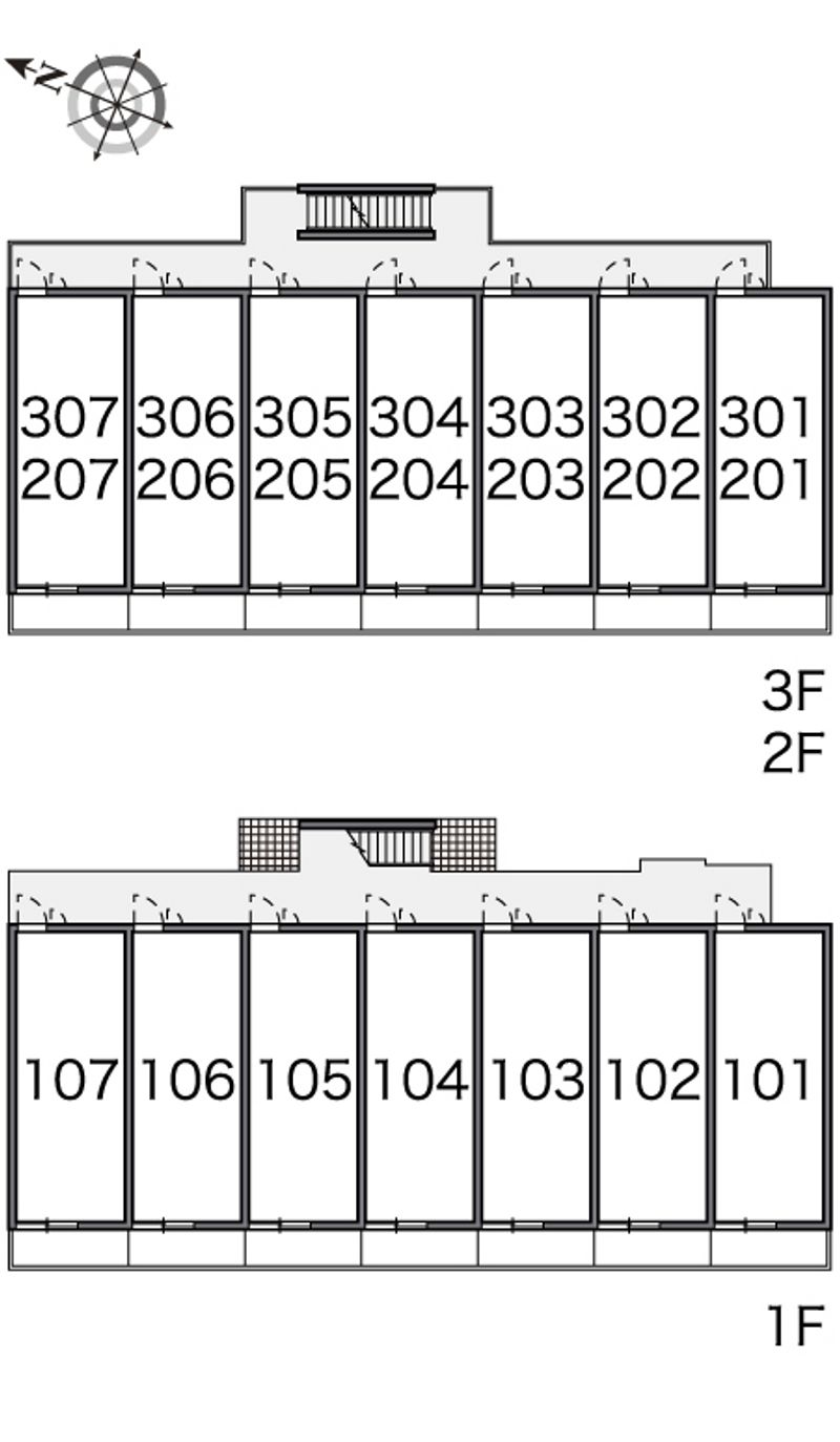 レオネクストシーズ　堀の内 間取配置図