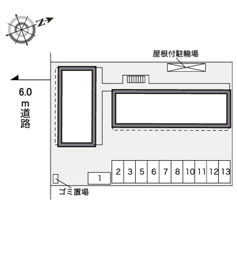 レオパレスエメラルドストーン 配置図