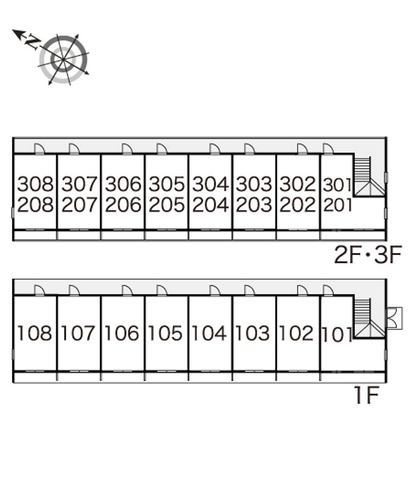 レオパレスラフォーレⅢ 間取り配置図