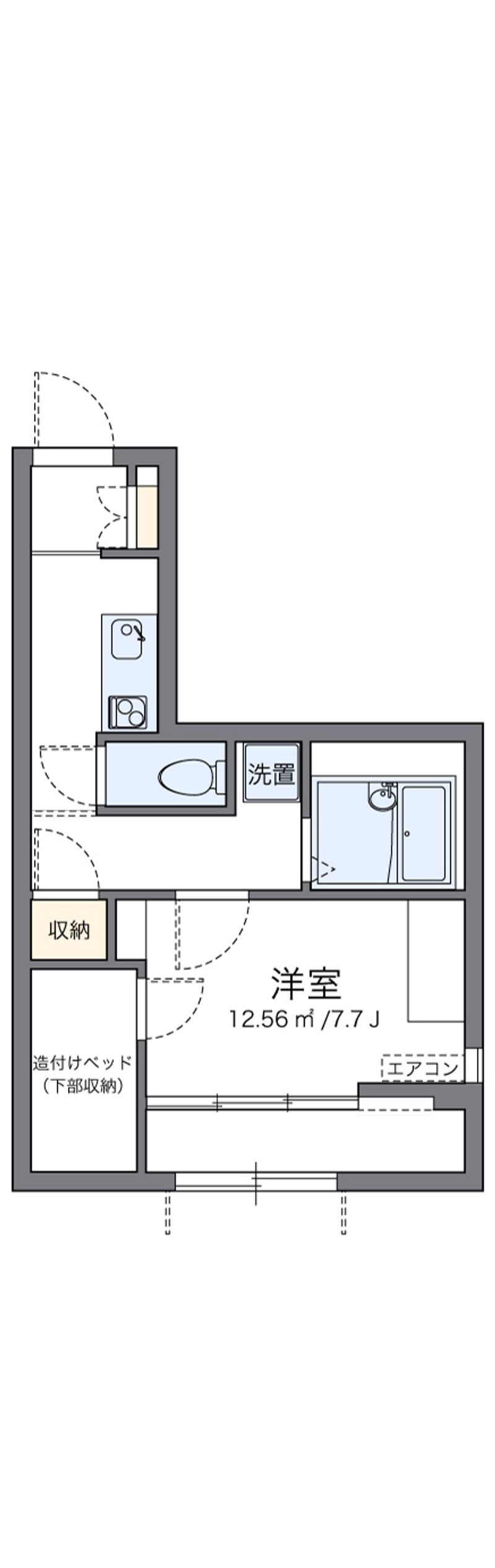レオパレス恵 間取図