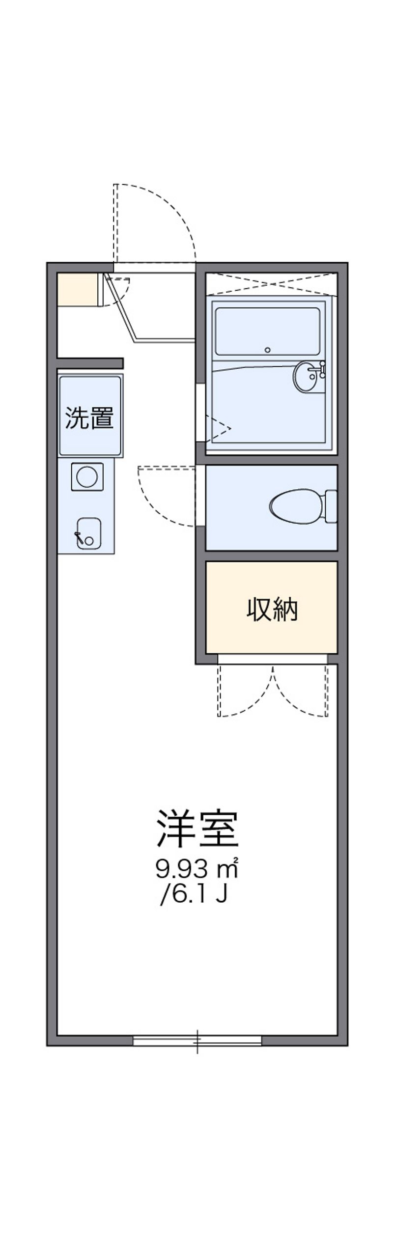 レオパレスパレスフィオーレⅡ 間取図