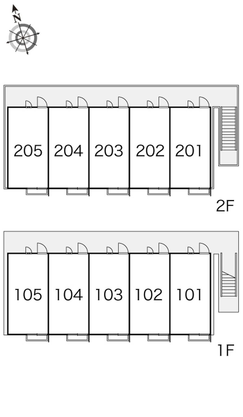 レオパレスコゥジィーコート 間取り配置図