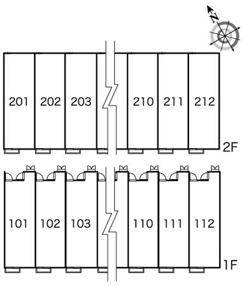 レオパレスＲＯＯＴ　ワカミヤ 間取配置図