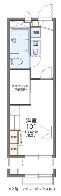 レオパレスアサミズⅡ 間取り図