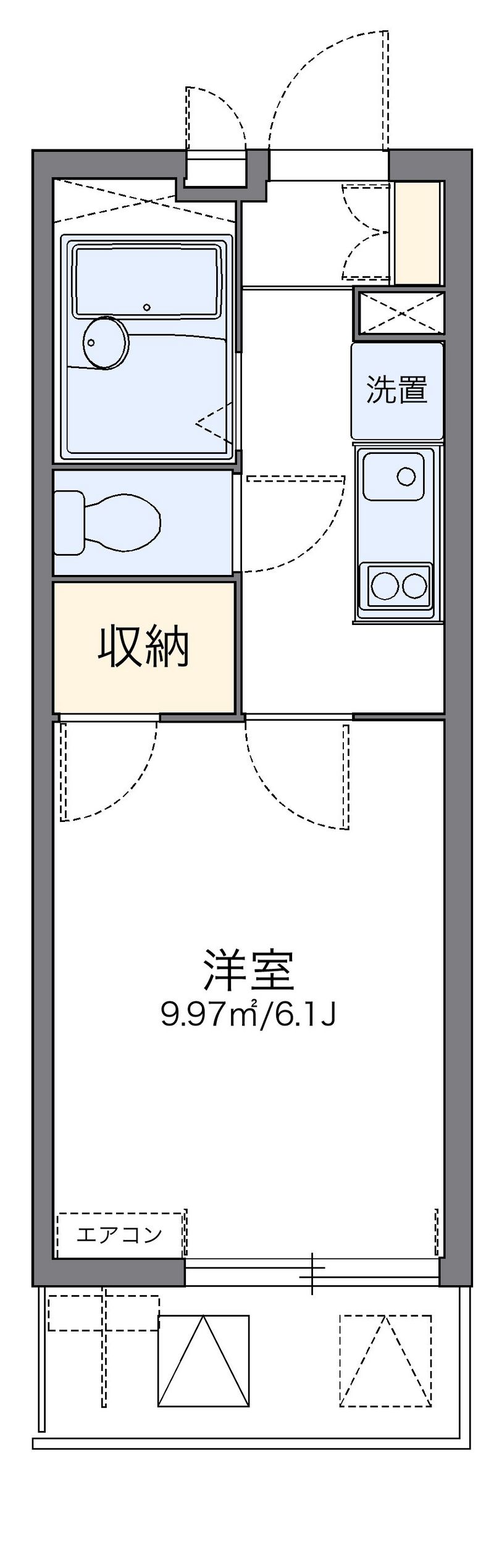 レオパレスラトナ 間取図