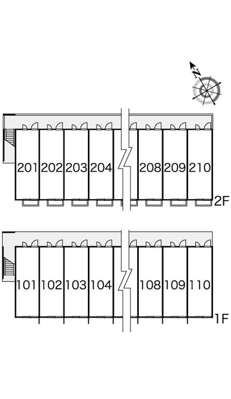 レオパレスエスポワール 間取り配置図