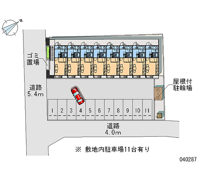 レオパレスとんとんみー 月極駐車場