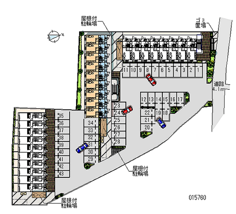 15760 Monthly parking lot