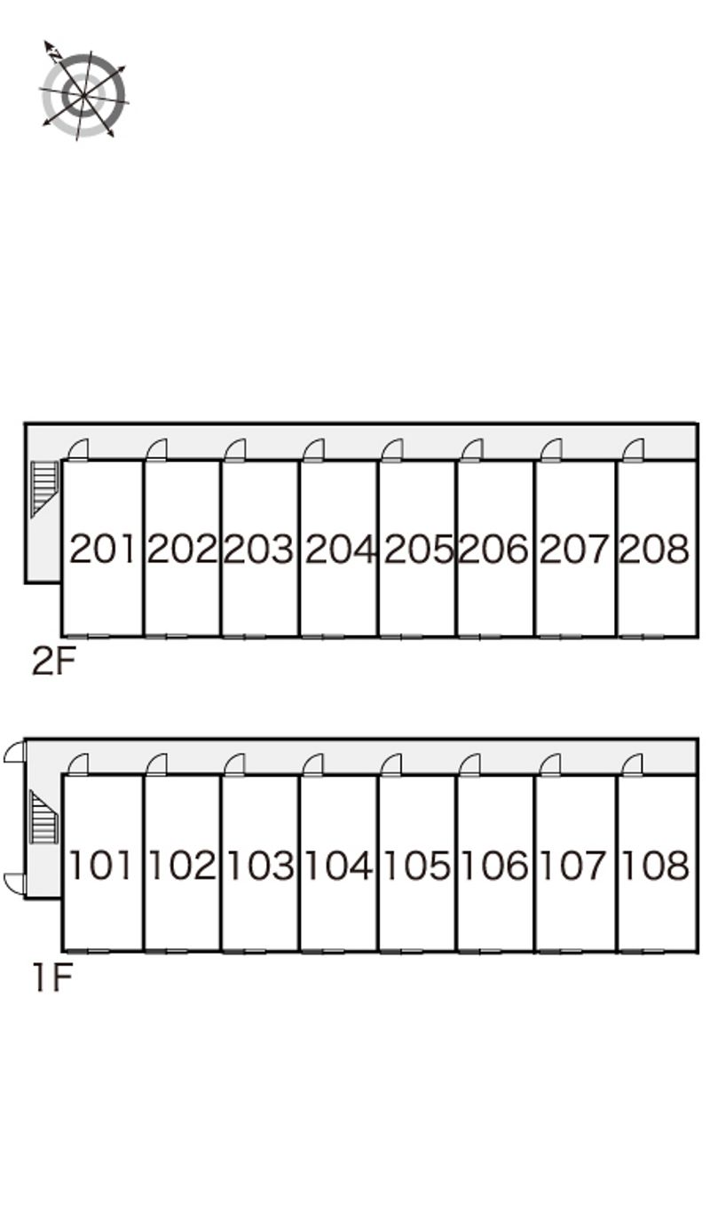 レオパレス北斗　Ⅰ 間取配置図