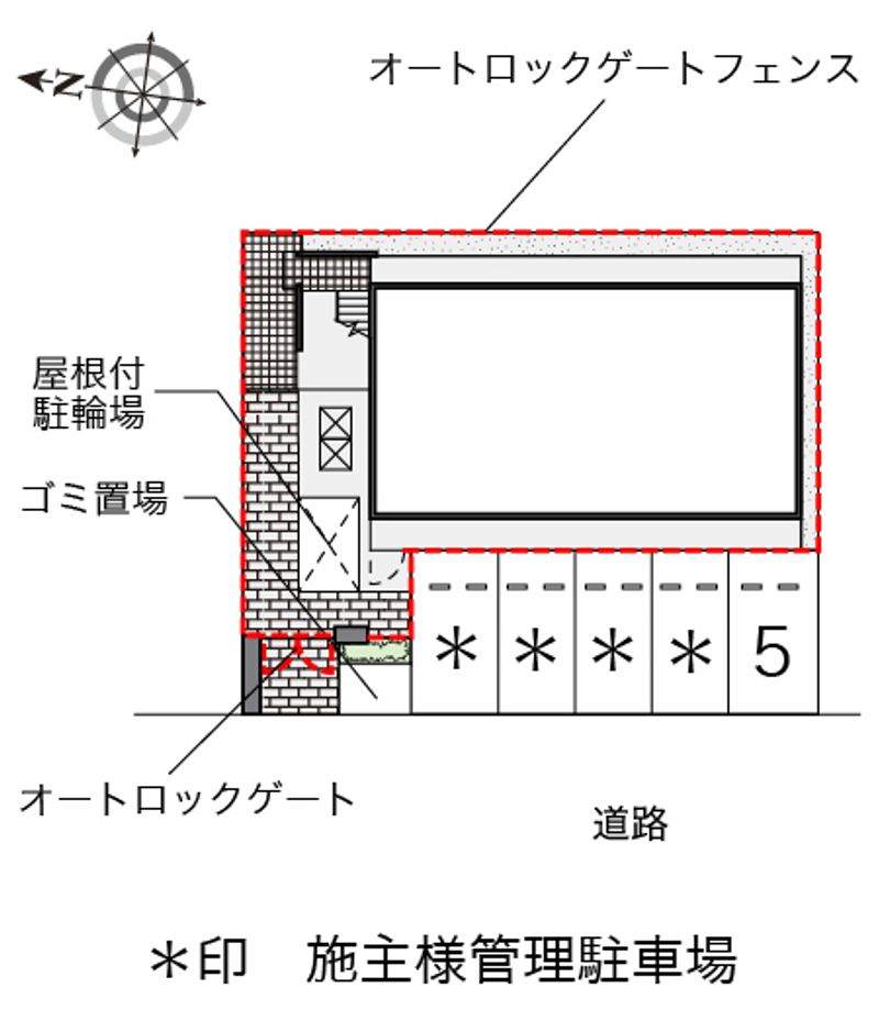 レオパレスアクシオン大曽根 配置図