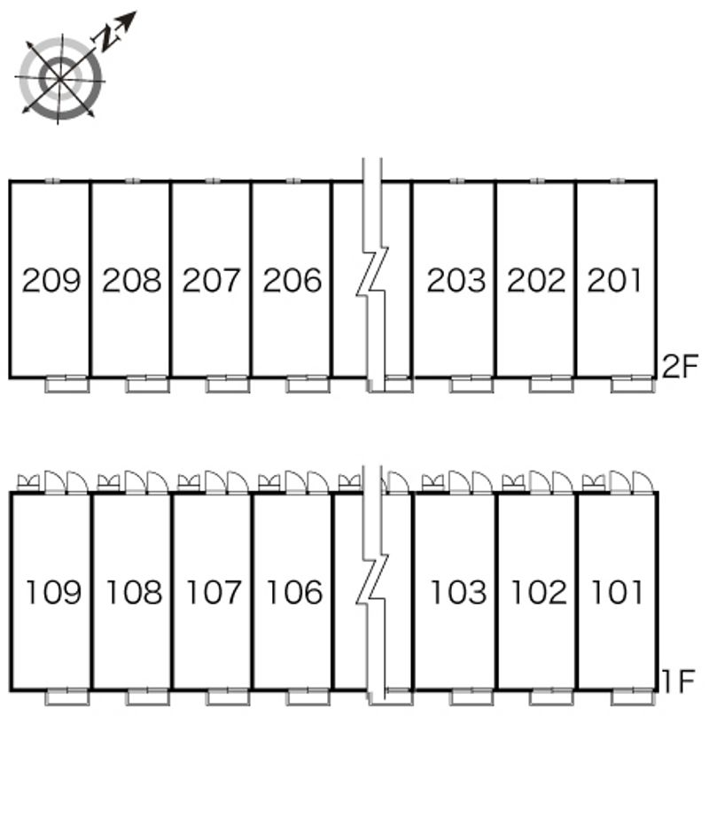 レオパレスエイト 間取配置図