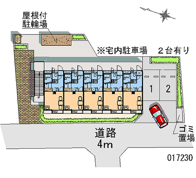 レオパレス南林間第１ 区画図
