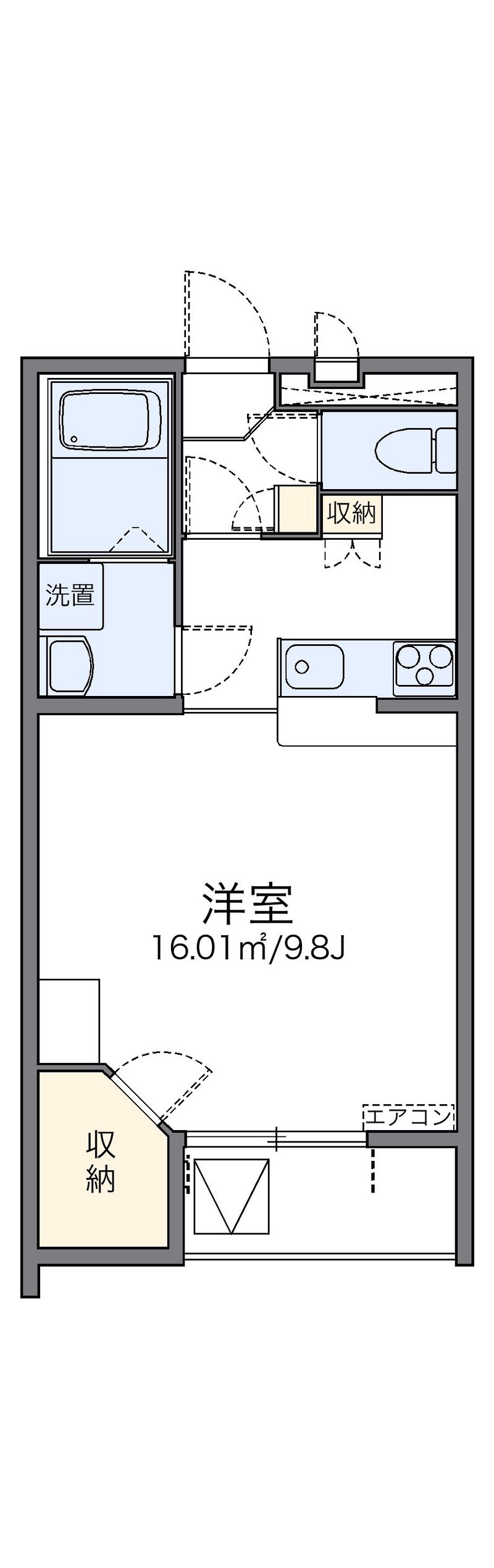 レオパレス我孫子 間取図