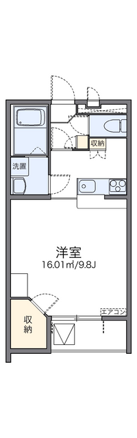 レオパレス我孫子 間取り図