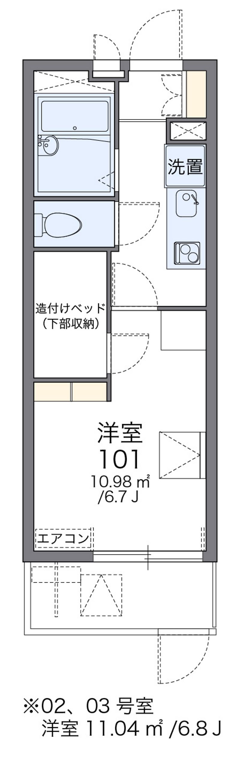 レオパレス雅 間取図