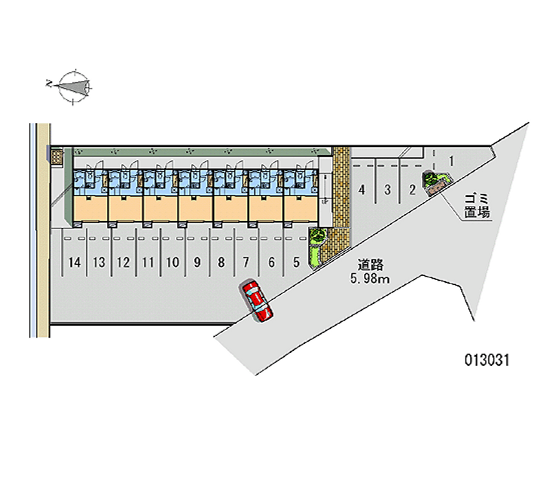 13031 Monthly parking lot