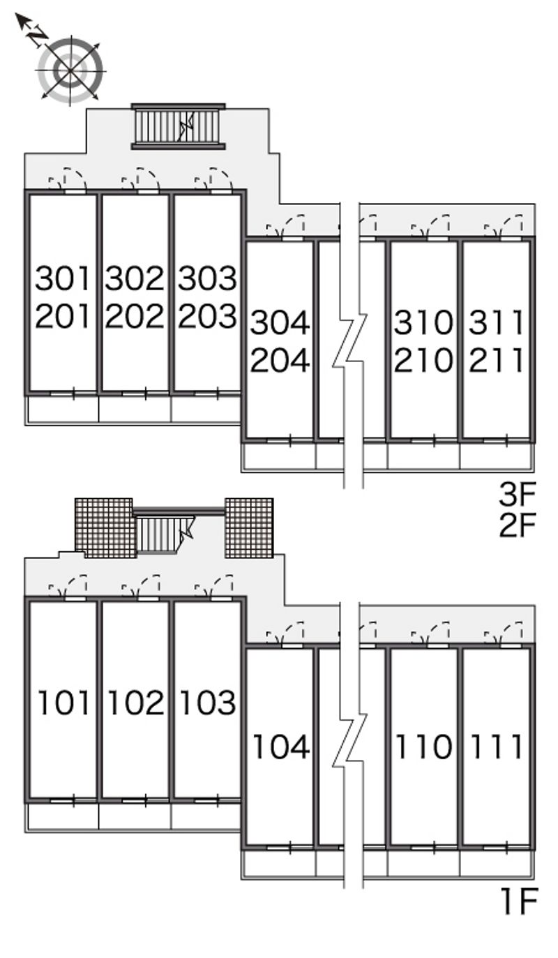 レオパレスエターナルⅠ 間取配置図