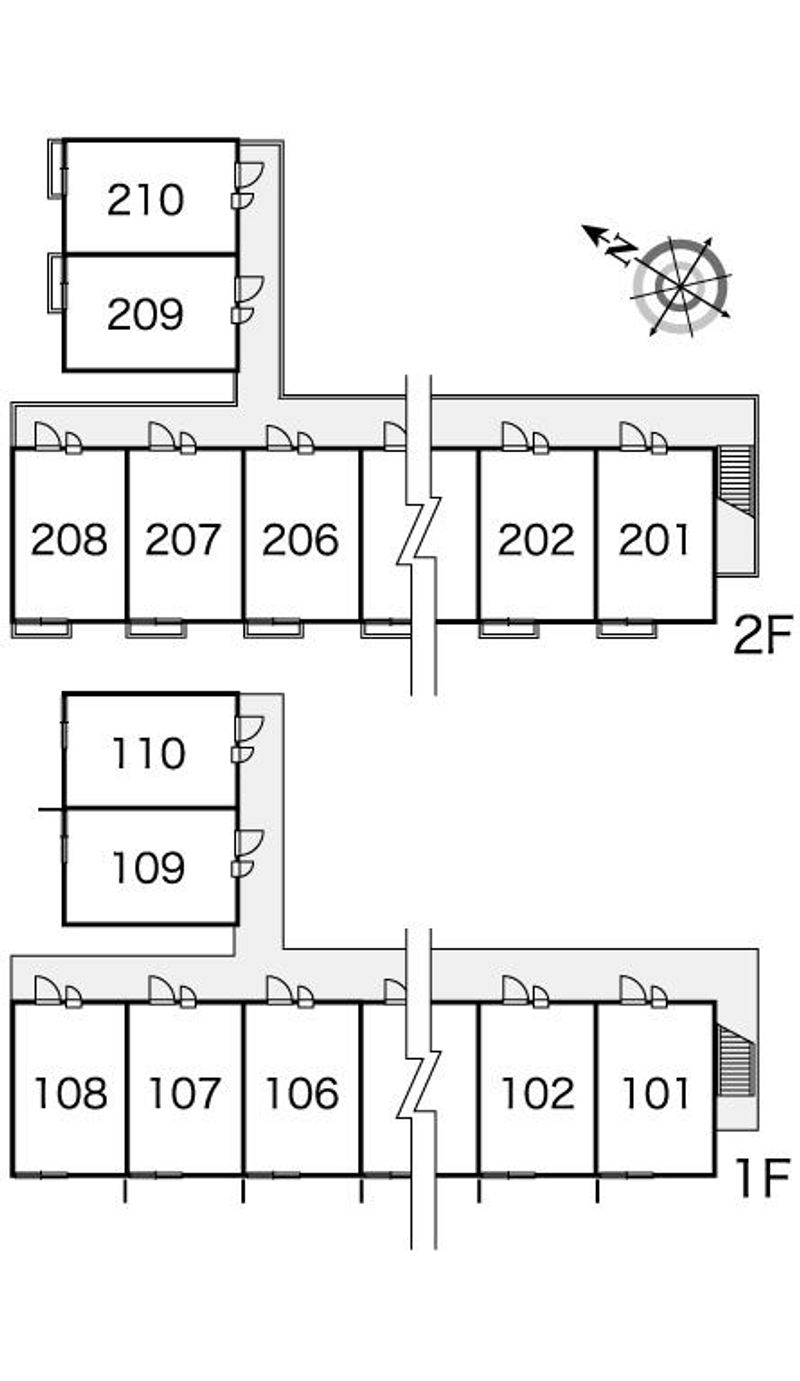 レオパレスエムズ 間取配置図