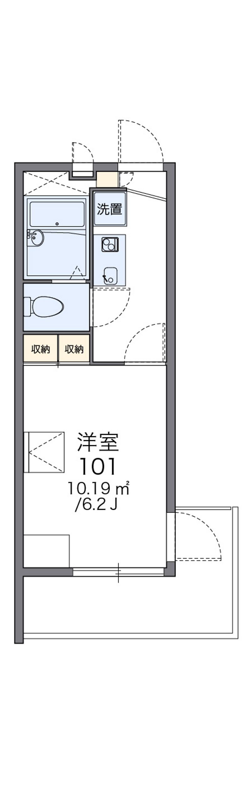 レオパレスＹＡＭＡＫＩ 間取図