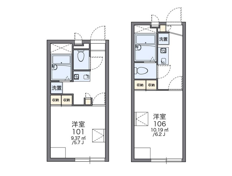 レオパレスＡＳＥＢＡⅡ 間取図