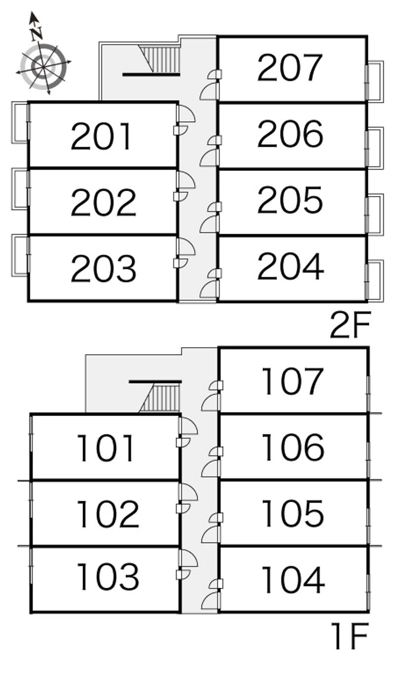 レオパレスコスミック 間取配置図