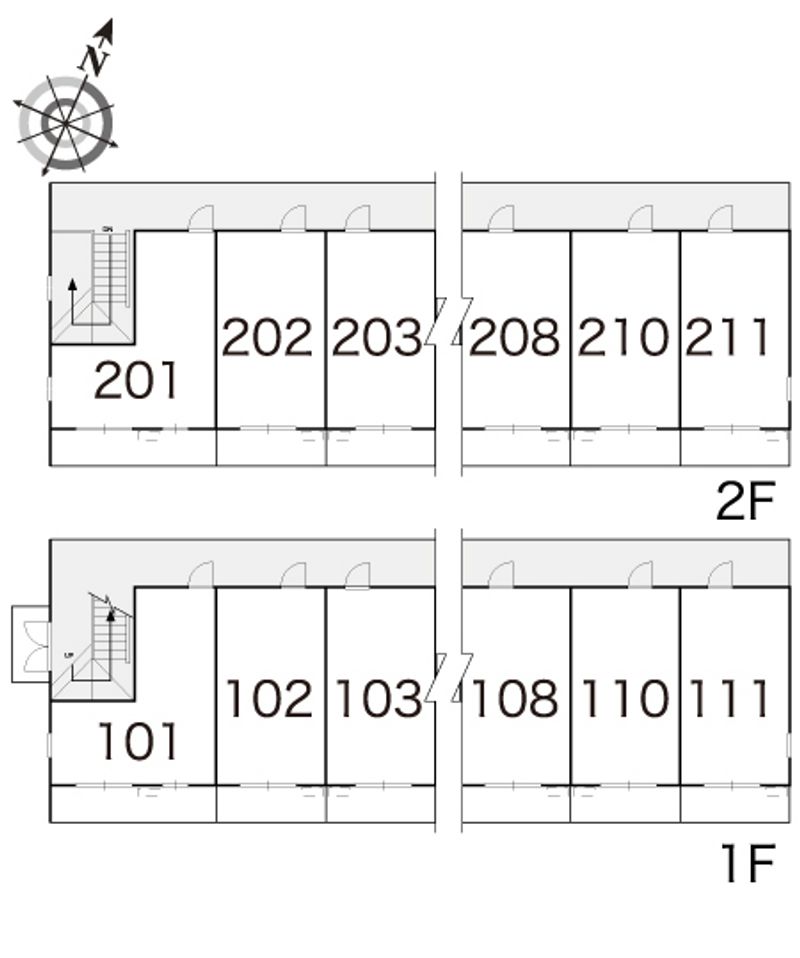 レオパレス藤 間取配置図
