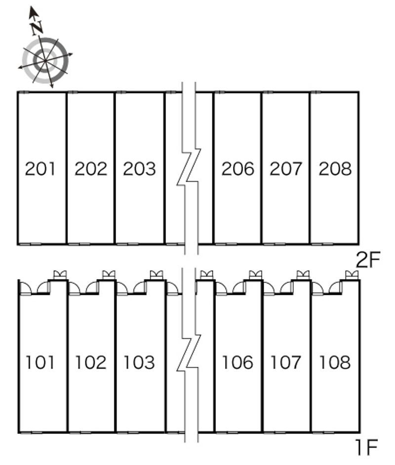 レオパレス九蔵 間取り配置図