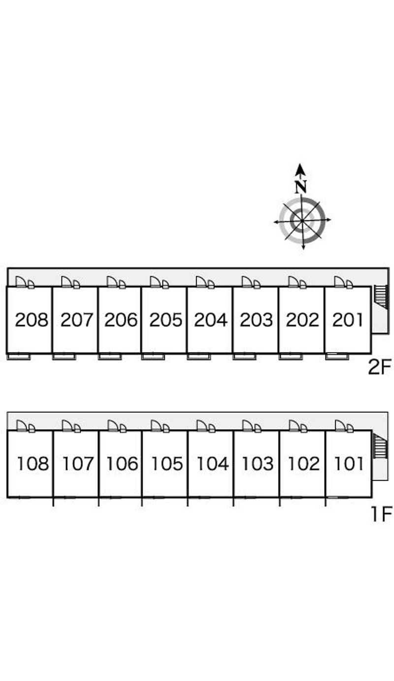 レオパレス北新博労町 間取り配置図
