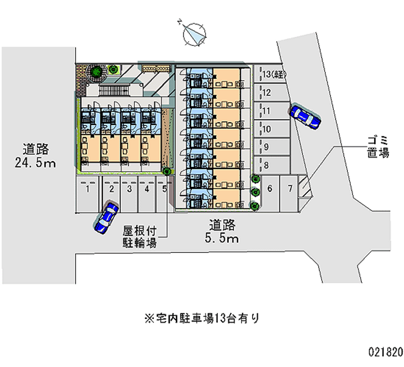 レオパレス新堀 月極駐車場