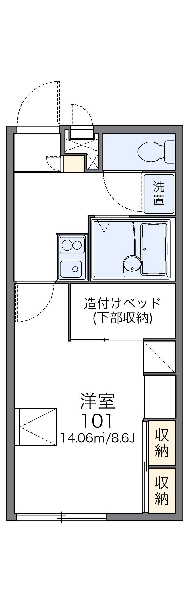 レオパレスセイバー 間取図