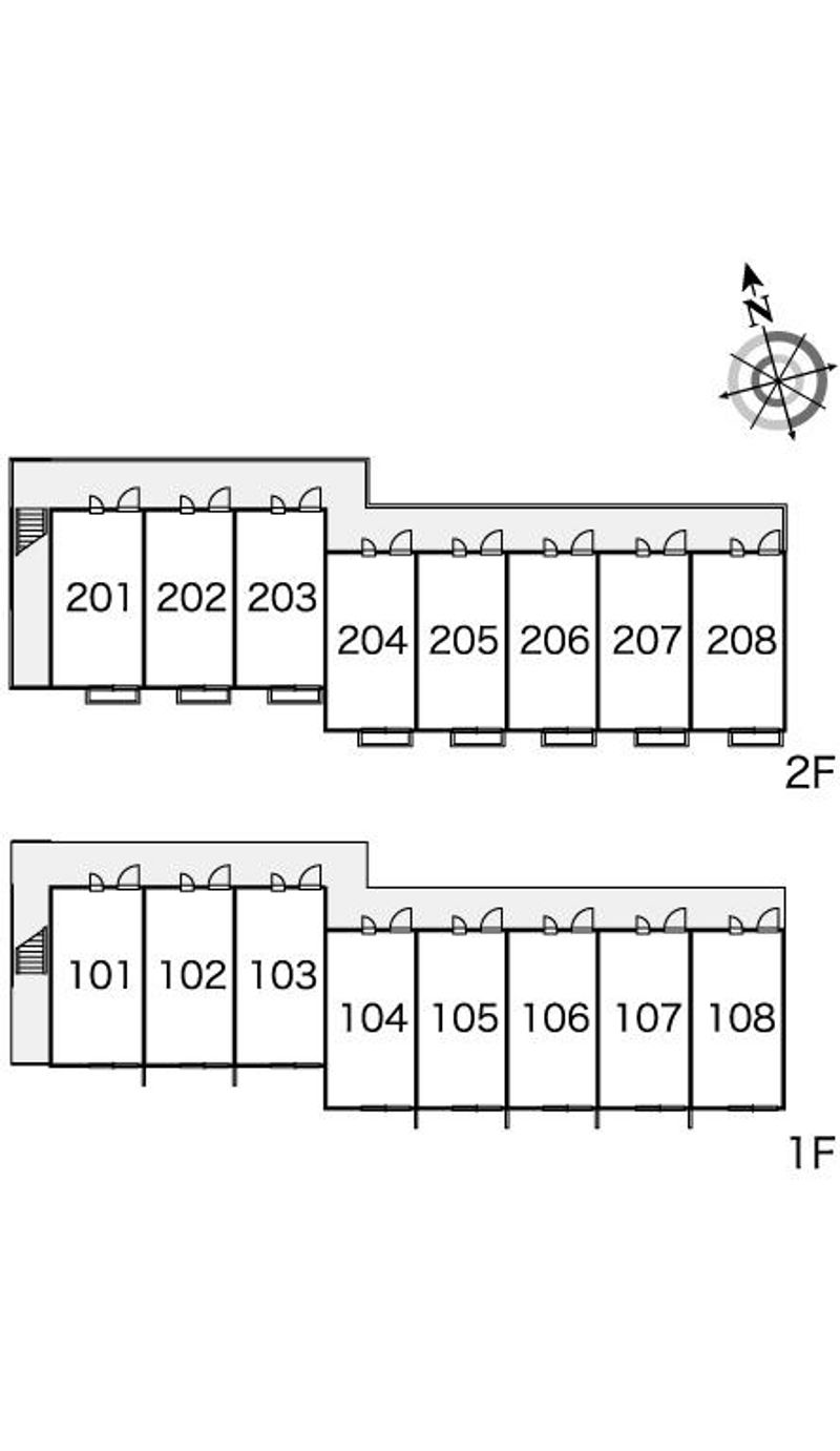 レオパレスＭＵＴＡ 間取り配置図