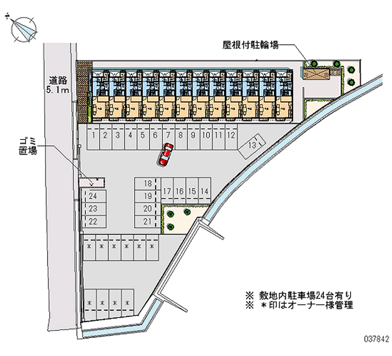 レオパレスコンフォート南里 月極駐車場