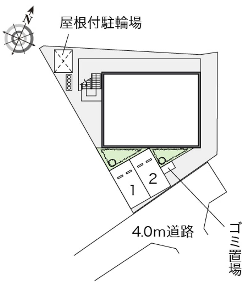 レオパレスパール 駐車場