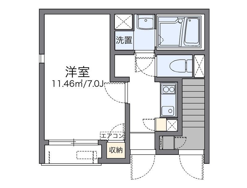 レオネクスト白菊Ⅱ 間取図