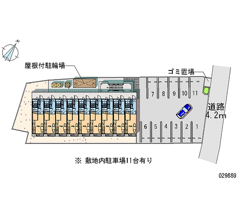 レオパレスピクシス　イワタ 区画図
