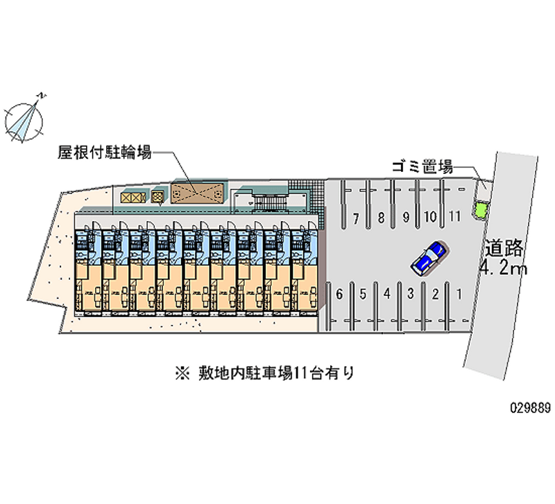 レオパレスピクシス　イワタ 月極駐車場