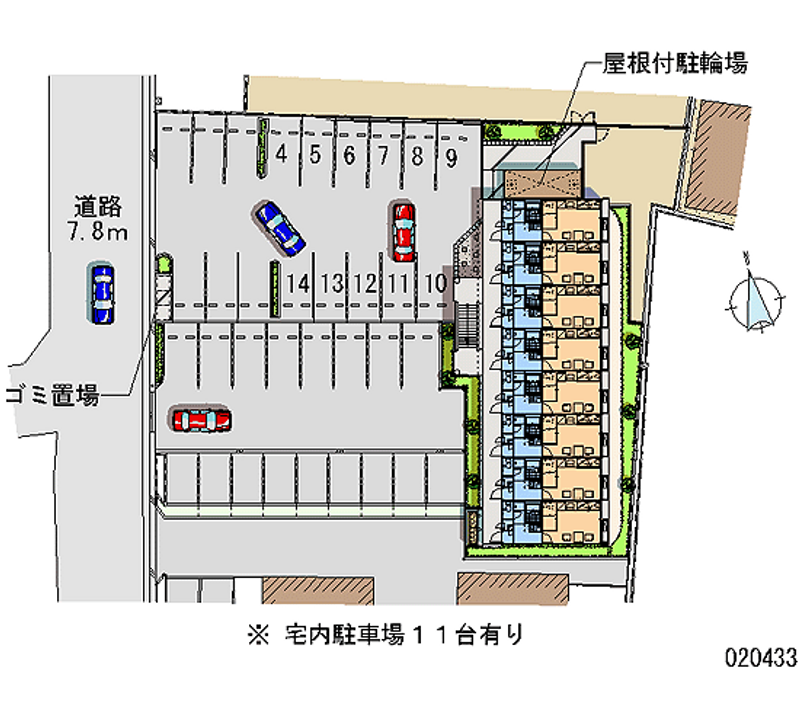 レオパレスＰＡＲＣ　ＳＩＤＥⅡ 月極駐車場