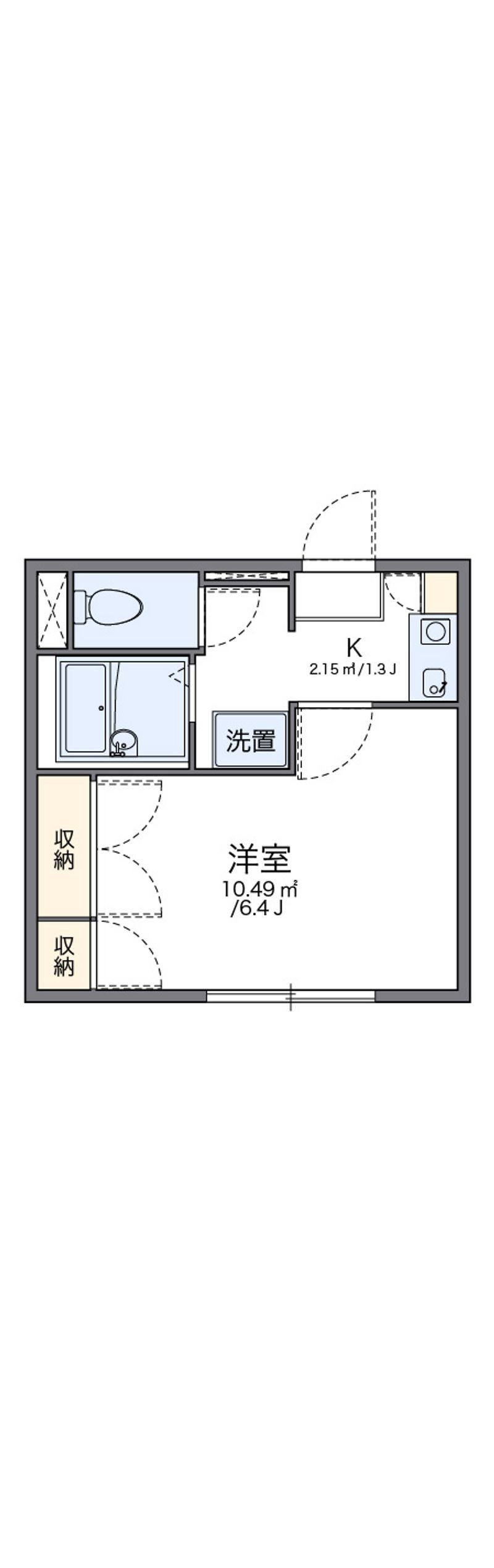 レオパレスツーエイト 間取図