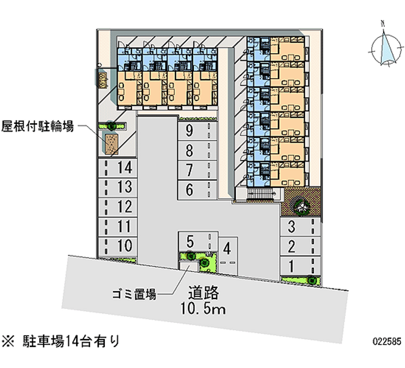 22585 bãi đậu xe hàng tháng