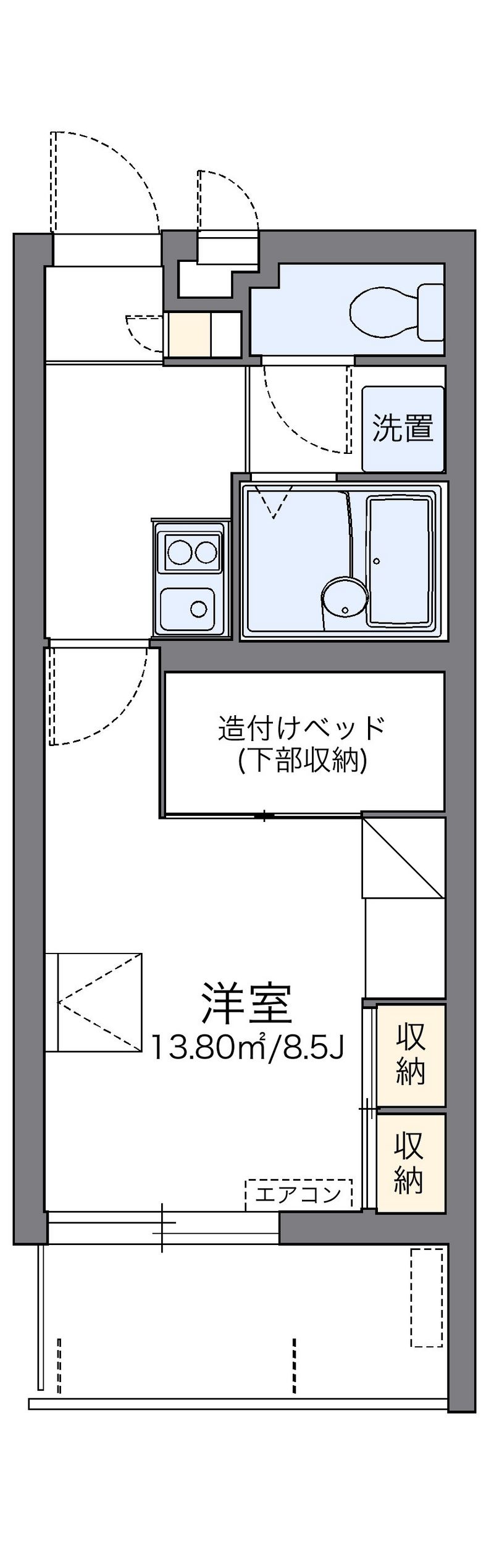 レオパレスウィンドヒル 間取り