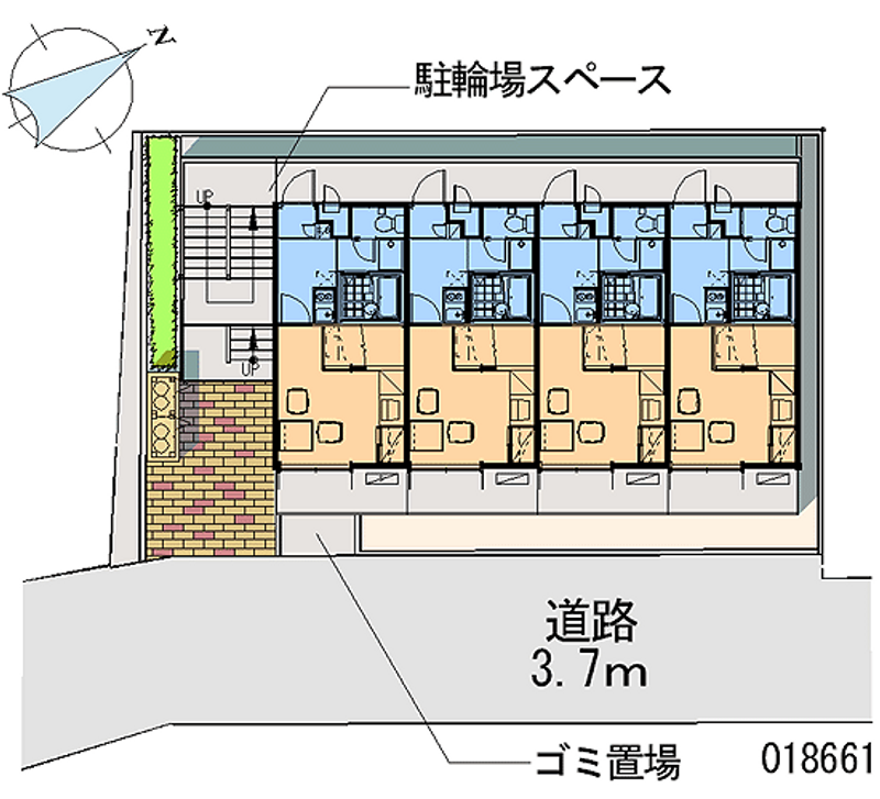 レオパレス真Ⅴ 区画図