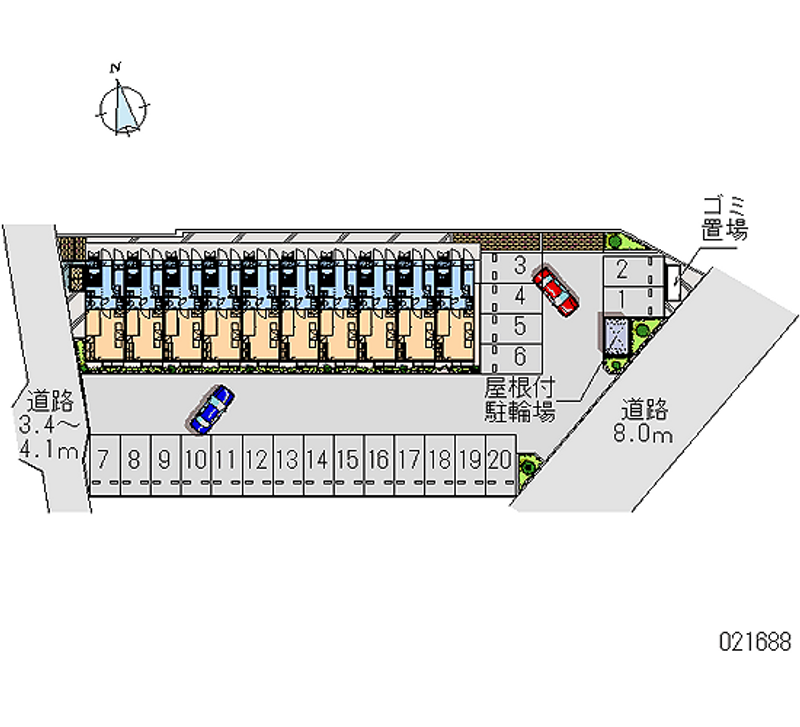 21688 bãi đậu xe hàng tháng