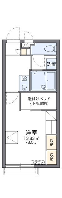 レオパレスサンクレスト我如古 間取り図