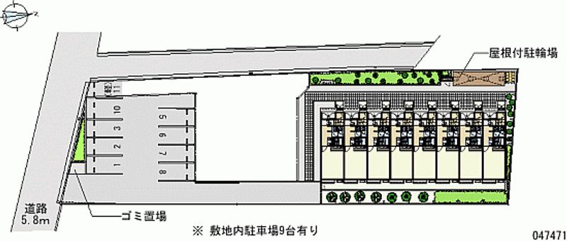 レオネクストグランデ北公園前 月極駐車場