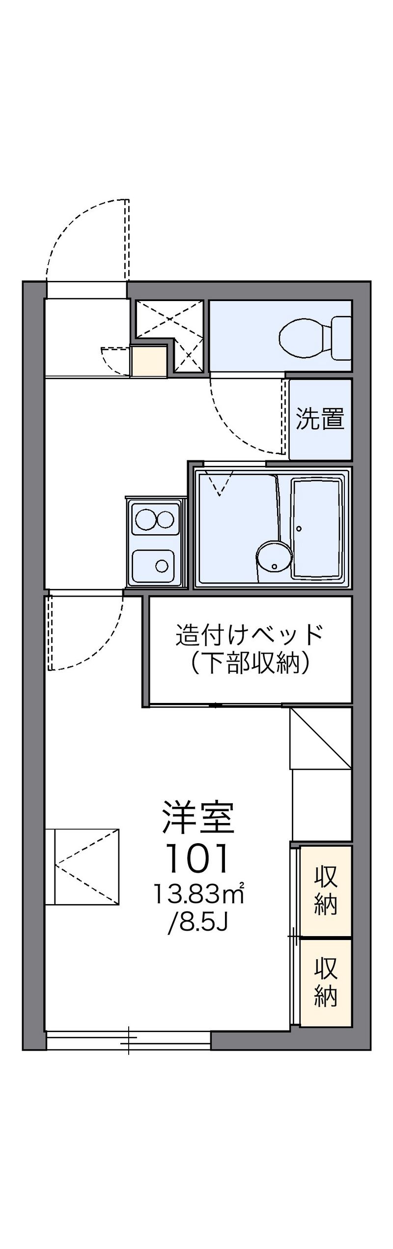 レオパレス松楼 間取図
